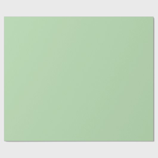 Soft Green Solid Wrapping Paper Roll ラッピングペーパー (フラット)