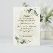 soft green white floral wedding details エンクロージャーカード (スタンド正面)