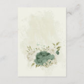 soft green white floral wedding details エンクロージャーカード (裏面)