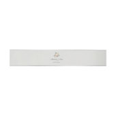 Soft Grey Floral Velvet Wedding Invitation 招待状ベリーバンド (フラット)