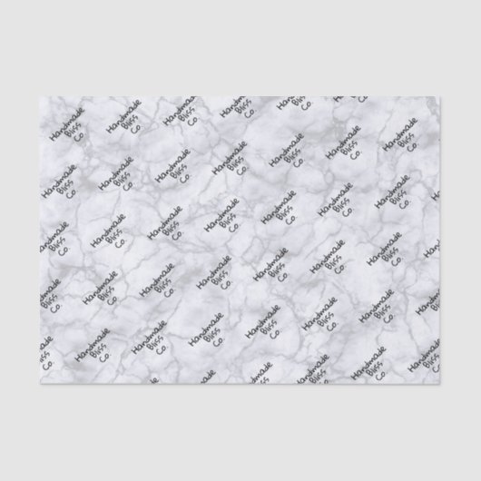 Soft Grey Gray Marble 薄葉紙 (正面)