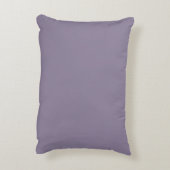 Soft Grey Purple,Solid Modern,Throw Pillow アクセントクッション (裏面(縦))