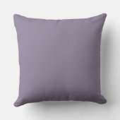 Soft Grey Purple,Solid Modern,Throw Pillow クッション (裏面)