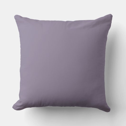 Soft Grey Purple,Solid Modern,Throw Pillow クッション (正面)