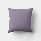 Soft Grey Purple,Solid Modern,Throw Pillow クッション (裏面)