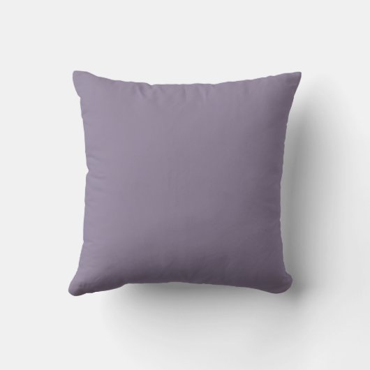Soft Grey Purple,Solid Modern,Throw Pillow クッション (裏面)