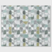 Soft Grey Sage Balance Abstract Pattern ラッピングペーパー (フラット)