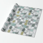 Soft Grey Sage Balance Abstract Pattern ラッピングペーパー (アンロールド)