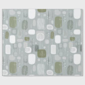 Soft Grey Sage Balance Abstract Pattern ラッピングペーパー (フラット)