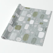 Soft Grey Sage Balance Abstract Pattern ラッピングペーパー (アンロールド)
