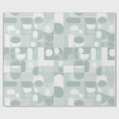 Soft Grey Sage Balance Abstract Pattern ラッピングペーパー (フラット)