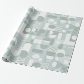 Soft Grey Sage Balance Abstract Pattern ラッピングペーパー (アンロールド)