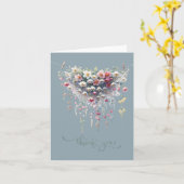 Soft Hanging Floral Whimsy Blank Thank You Card カード (黄色い花)