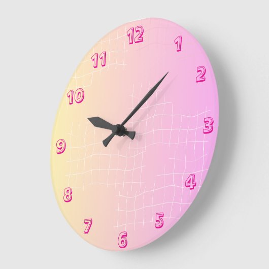 Soft Harmony Abstract Wall Clock ラージ壁時計 (傾斜)