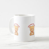 Soft Heart Big Love Cute Teddy Bear Mugs  コーヒーマグカップ (正面左)