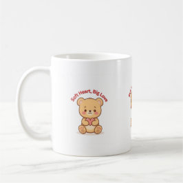 Soft Heart Big Love Cute Teddy Bear Mugs コーヒーマグカップ