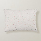 Soft Heart Pattern Accent Pillow アクセントクッション (正面)