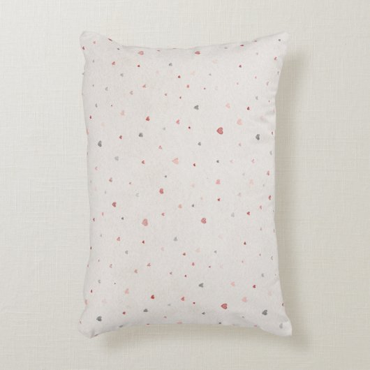 Soft Heart Pattern Accent Pillow アクセントクッション (正面(垂直))