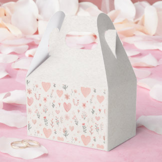 Soft Heart Pattern Favor Box フェイバーボックス