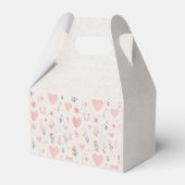 Soft Heart Pattern Favor Box フェイバーボックス (正面サイド)