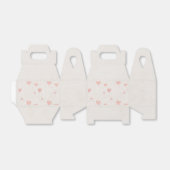 Soft Heart Pattern Favor Box フェイバーボックス (折り畳みなし)