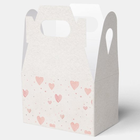 Soft Heart Pattern Favor Box フェイバーボックス (オープン)