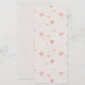 Soft Heart Pattern Invitation 招待状 (正面/裏面)