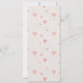 Soft Heart Pattern Invitation 招待状