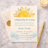 Soft Horizon Sun Glow 招待状