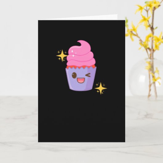 Soft Ice Cream Kawaii Food カード (黄色い花)