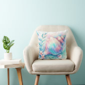 Soft Iridescent Pastel Hues Conch Seashell クッション (椅子)