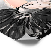 Soft Is Not Weak, Elegant Ballet Dancer Watercolor ポスター (角)