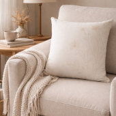 Soft Ivory Florals Throw Pillow クッション