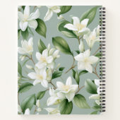 Soft Jasmine Floral Elegance ノートブック (裏面)