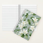 Soft Jasmine Floral Elegance ノートブック (内側)