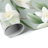 Soft Jasmine Floral Elegance ラッピングペーパー (ロールコーナー)