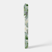 Soft Jasmine Floral Elegance iPhoneケース (左側面)