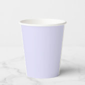 Soft Lavender Minimalist Birthday Party Paper Cup 紙コップ (裏面)