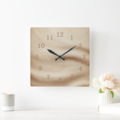 soft leather スクエア壁時計 (ホーム)