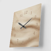 soft leather スクエア壁時計 (傾斜)