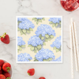 Soft Lemo Blue Hydrangea Standard Luncheon Napkins スタンダードランチョンナプキン