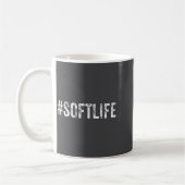 Soft Life Dont Stress Stress Softlife Softli  コーヒーマグカップ (左)