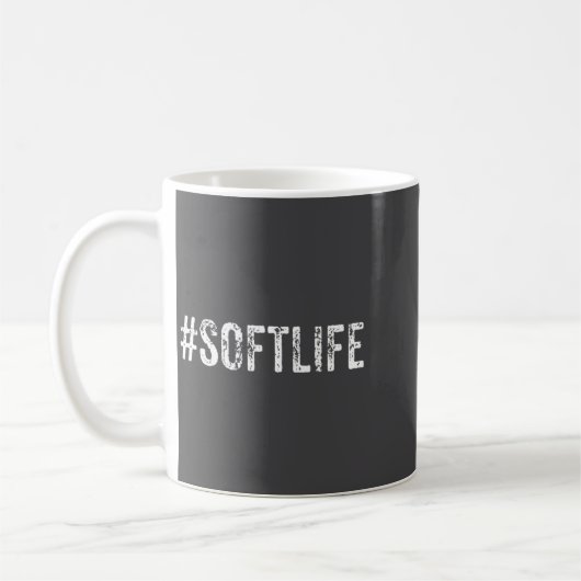 Soft Life Dont Stress Stress Softlife Softli  コーヒーマグカップ (左)