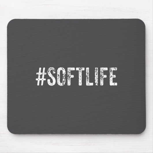 Soft Life Dont Stress Stress Softlife Softli  マウスパッド (正面)