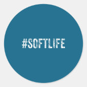 Soft Life Dont Stress Stress Softlife Softli  ラウンドシール (正面)