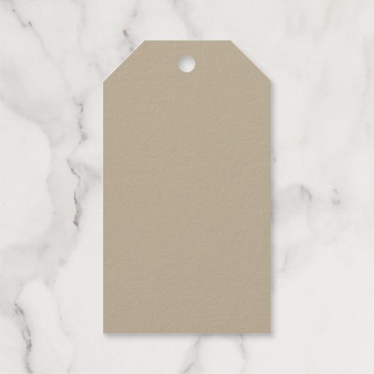 Soft Light Beige Background – Wedding Design ギフトタグ (裏面)