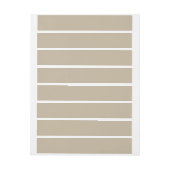 Soft Light Beige Background – Wedding Design ラップアラウンドラベル (シート)