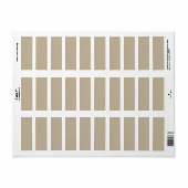 Soft Light Beige Background – Wedding Design ラベル (フルシート)