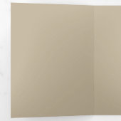 Soft Light Beige Background – Wedding Design 三つ折り招待状 (内部最初)