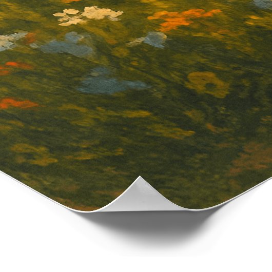 Soft Light over Dreamy Plains | Landscape Painting ポスター (角)